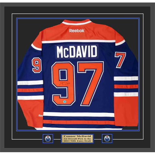 Connor McDavid Edmonton Oilers Autographed Blue Reebok Edge Jersey