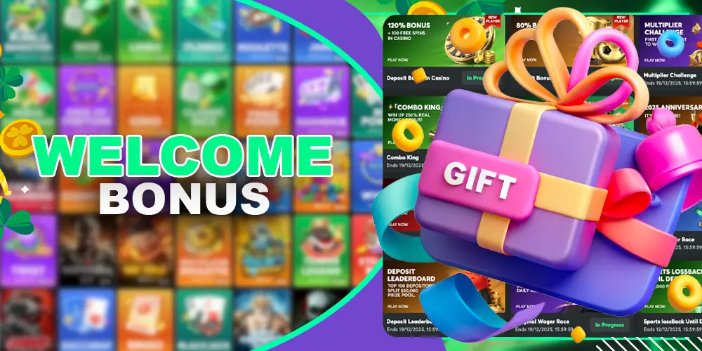 Welcome bonus banner
